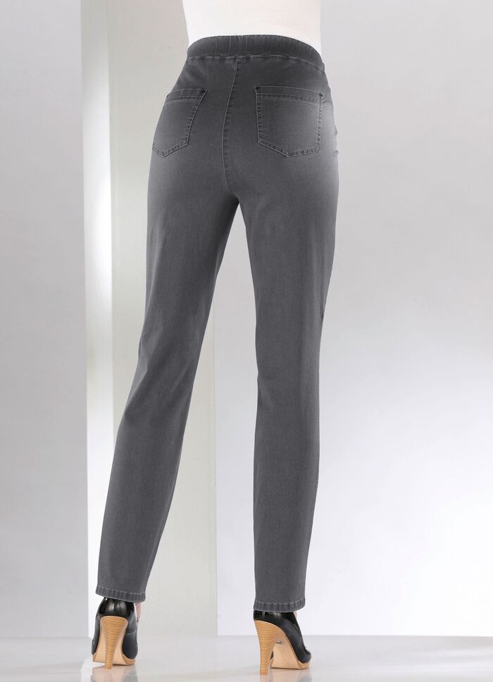 Bauchweg-Jeans in Schlupfform 