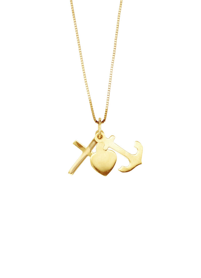 Anhänger "Glaube, Liebe und Hoffnung“ mit Veneziakette 