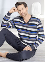 Interlock Schlafanzüge im Doppelpack mit Bündchenabschlüssen 