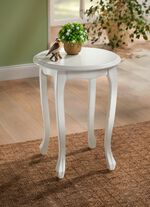 Teilmassiver Beistelltisch 