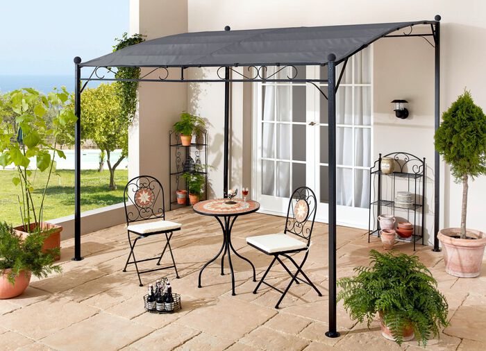 Anbaupavillon Romantik GRAU