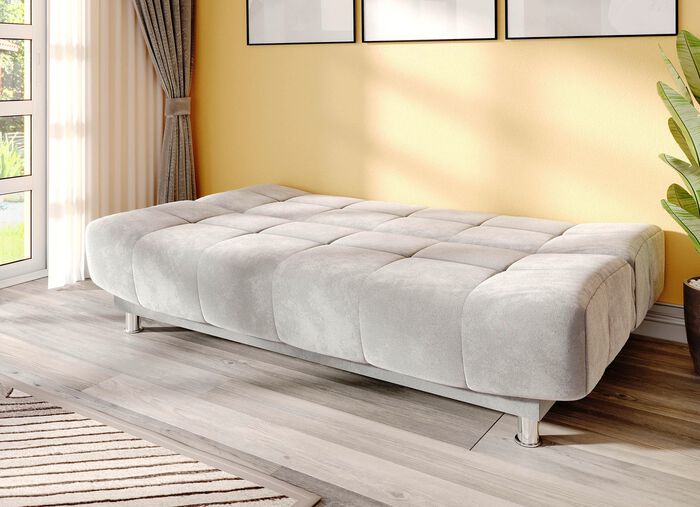 Gem&uuml;tliches Schlafsofa mit Bettkasten 