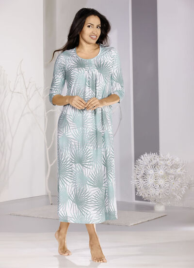 Nachthemd, knöchellang und 3/4 lange Ärmel 