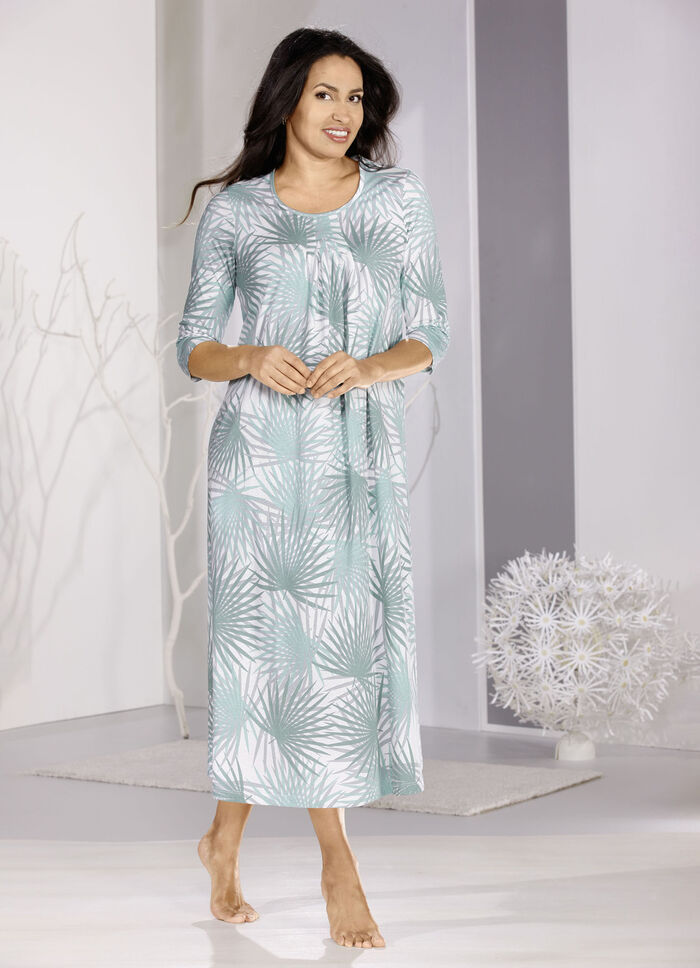 Nachthemd, knöchellang und 3/4 lange Ärmel 