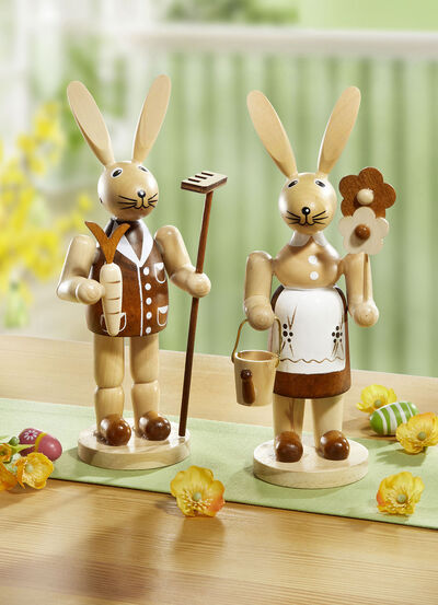 Hasen, 2er-Set, aus Holz 